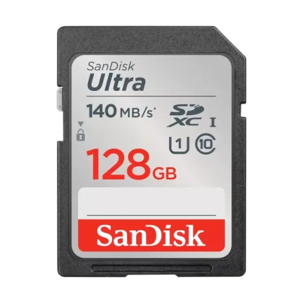 SanDisk Ultra 128GB SDXC UHS-I U1 140MB/s Memory Card